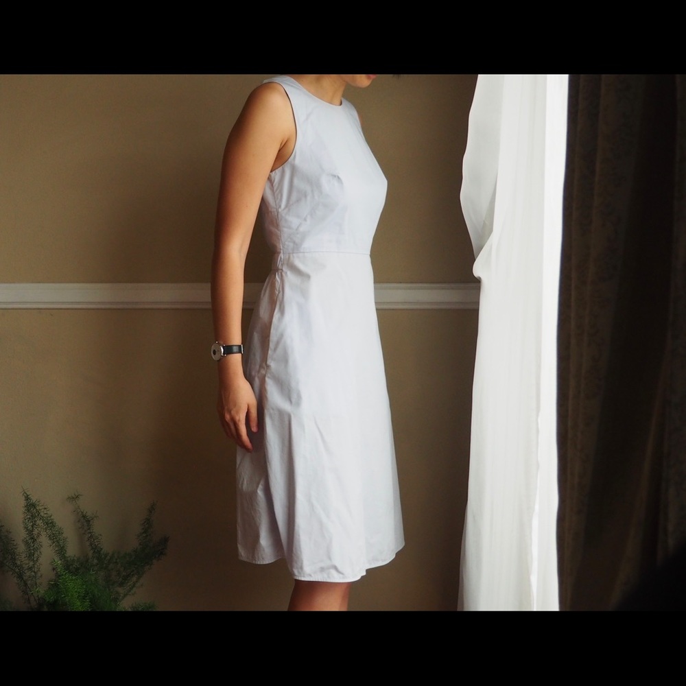 EVERLANE Twist-Back Dress - Light Blue. Worn once.